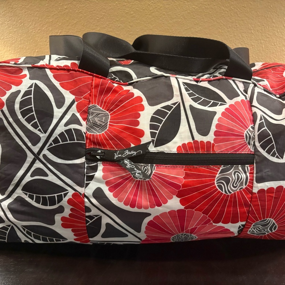 VERA BRADLEY Collapsible Duffle Cheery Blossoms - Picture 4 of 15